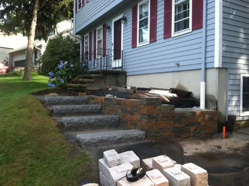 Residential landscaping project by Gold Star Landscaping