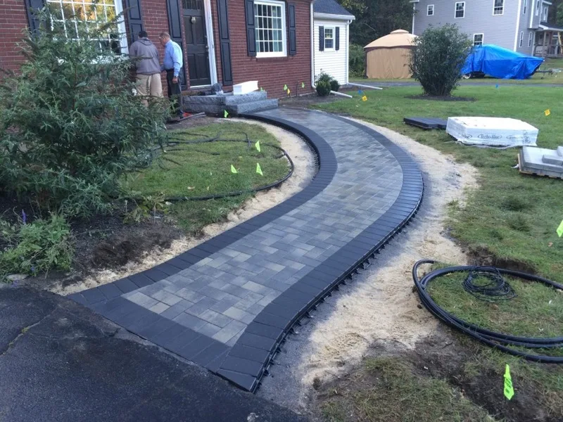Landscape bed and plantings by Gold Star Landscaping